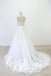 Strapless Lace See Through Beaded A-line Unique Wedding Dresses Online, WD391