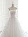 Strapless Simple Lace A line Wedding Bridal Dresses, Custom Made Wedding Dresses, Affordable Wedding Bridal Gowns, WD259