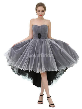 Sweetheart Grey High Low Cheap Homecoming Dresses Online, Cheap Short Prom Dresses, CM810