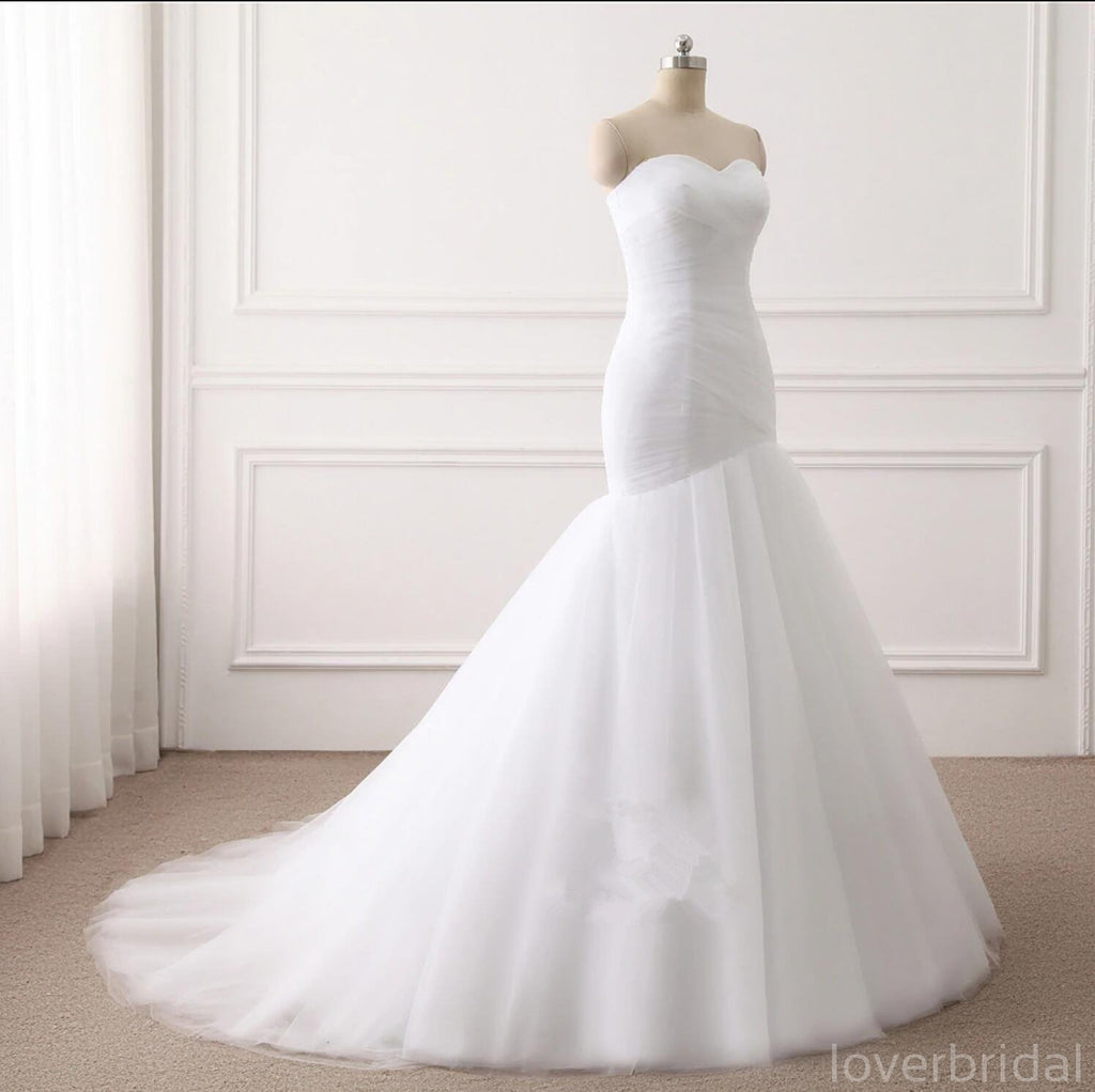 Sweetheart Mermaid Cheap Long Wedding Dresses Online, Cheap Bridal Dresses, WD519