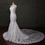 Sweetheart Strapless Lace Mermaid Pearls Beaded Wedding Bridal Dresses, Cheap Custom Made Wedding Bridal Dresses, WD278