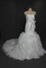 Sweetheart Strapless Organza Mermaid Wedding Dresses, Custom Made Wedding Dresses, Cheap Wedding Gowns, WD210