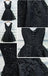 Two Straps Black Lace Heavily Beaded Homecoming Prom Dresses, Affordable Short Party Prom Dresses, Perfect Homecoming Dresses, CM264