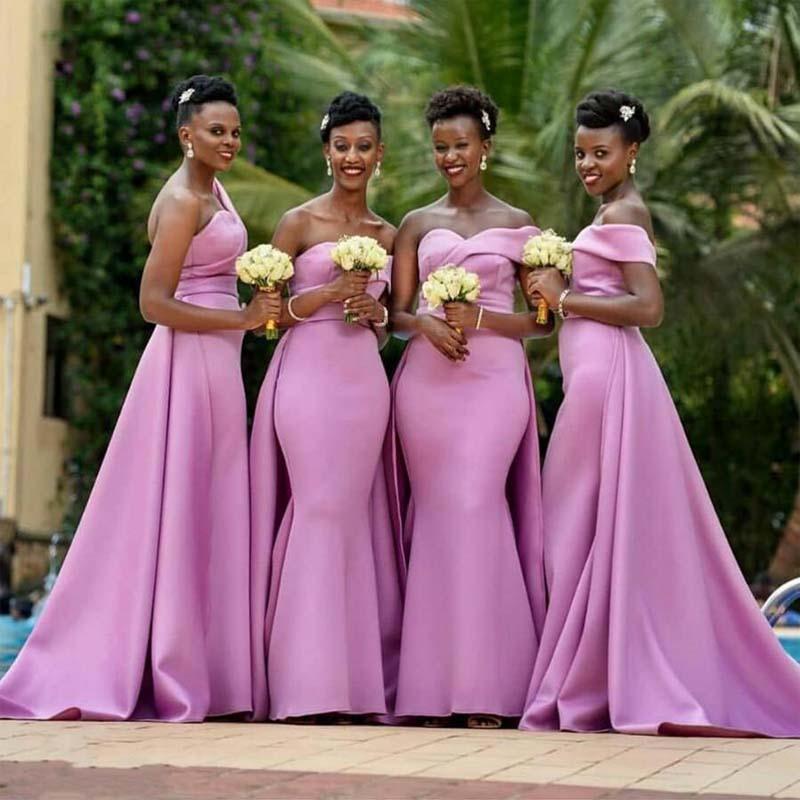 Unique Lilac Sleeveless Cheap Long Bridesmaid Dresses Gown Online, WG860