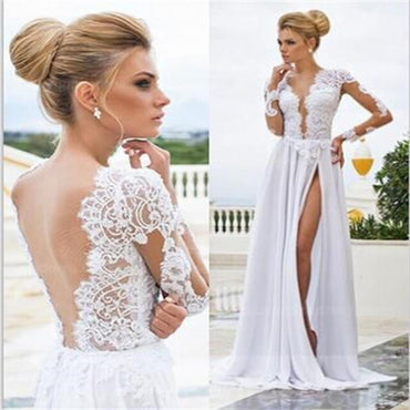 V-Back Prom Dresses,Side Slit Prom Dresses,Cheap Wedding Dresses,White  Prom Dresses , Sexy Prom Dresses,Cocktail Prom Dresses ,Evening Dresses,Long Prom Dress,Prom Dresses Online,PD0152