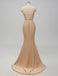 V-neck Side Slit Unique Long Cheap Bridesmaid Dresses Online, WG578